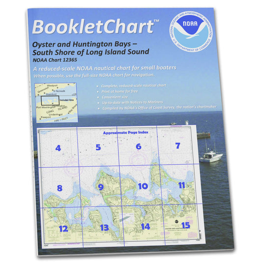 Paradise Clay CB12365 HISTORICAL NOAA Booklet Chart South Shore of Long Island Sound Oyster and Huntington Bays