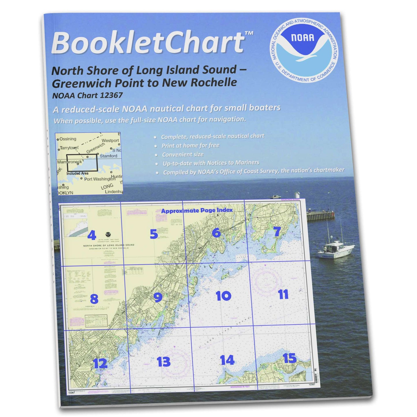 Paradise Clay CB12367 HISTORICAL NOAA Booklet North Shore of Long Island Sound Greenwich Point to New Rochelle