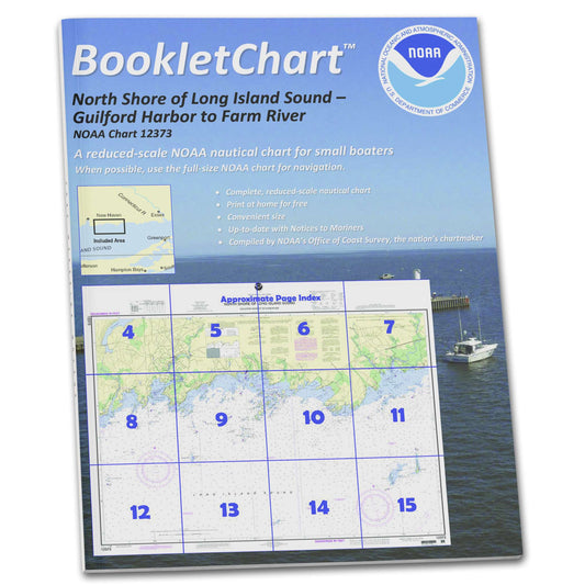Paradise Clay CB12373 HISTORICAL NOAA Booklet Chart North Shore of Long Island Sound Guilford Harbor to Farm River