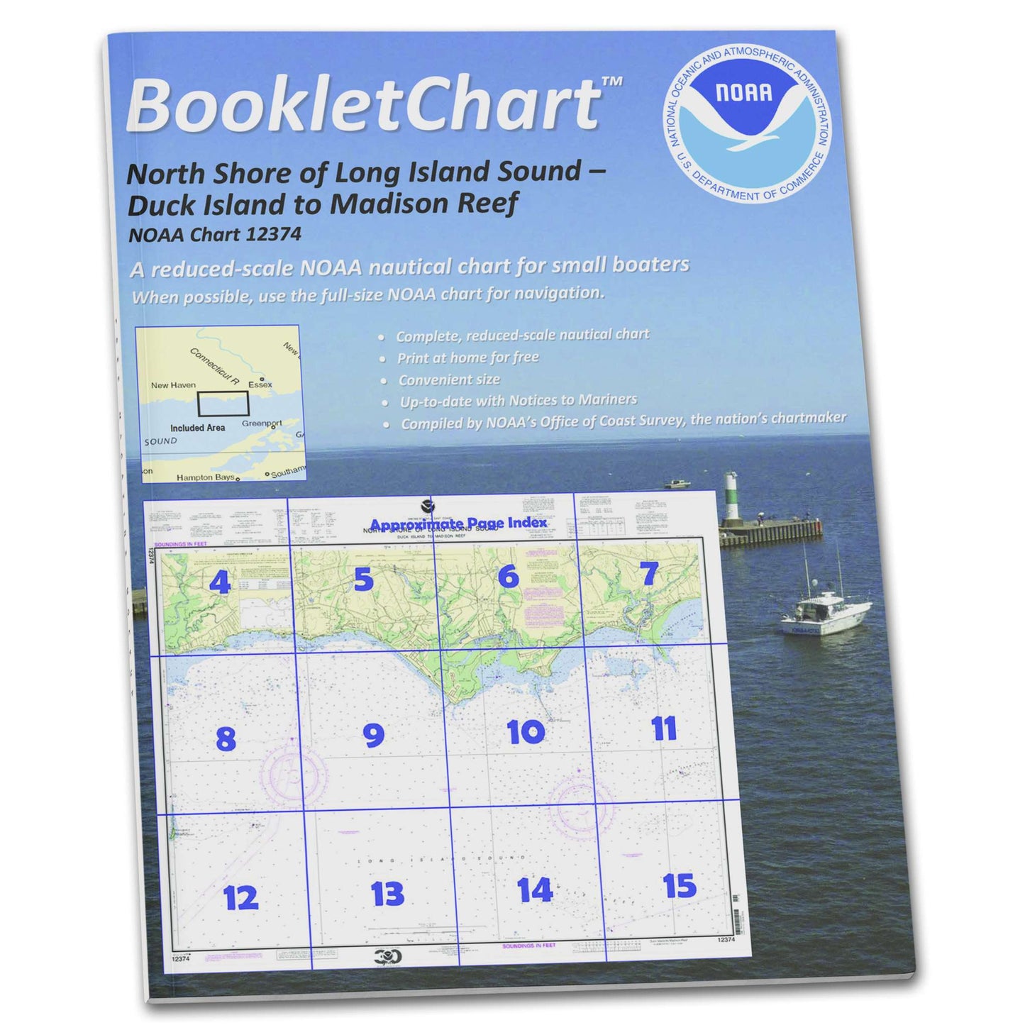 Paradise Clay CB12374 HISTORICAL NOAA Booklet North Shore of Long Island Sound Duck Island to Madison Reef
