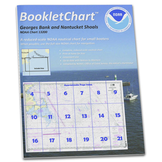 Paradise Clay CB13200 HISTORICAL NOAA Booklet Chart Georges Bank and Nantucket Shoals