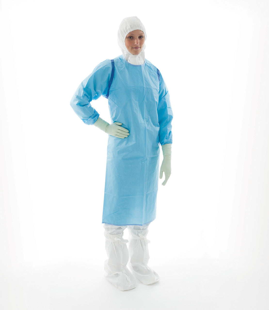 SOS Cleanroom Ansell S-BCAS BioClean-C Sterile Apron With Sleeves For Adults Class 10 (ISO 4)