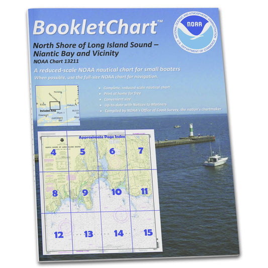 Paradise Clay CB13211 HISTORICAL NOAA Booklet Chart North Shore of Long Island Sound Niantic Bay and Vicinity
