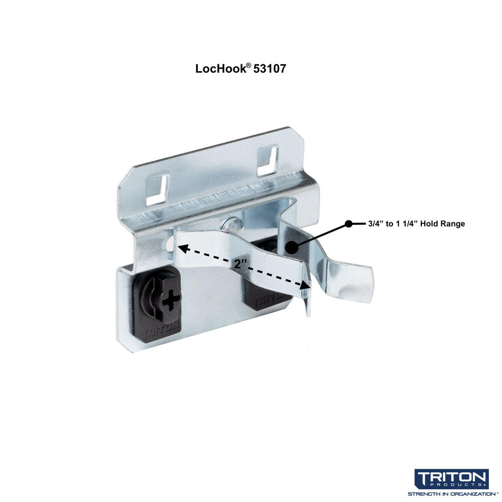 Triton Products 53107 3/4-1-1/4" LocHook Ext Spg Clip 5PK