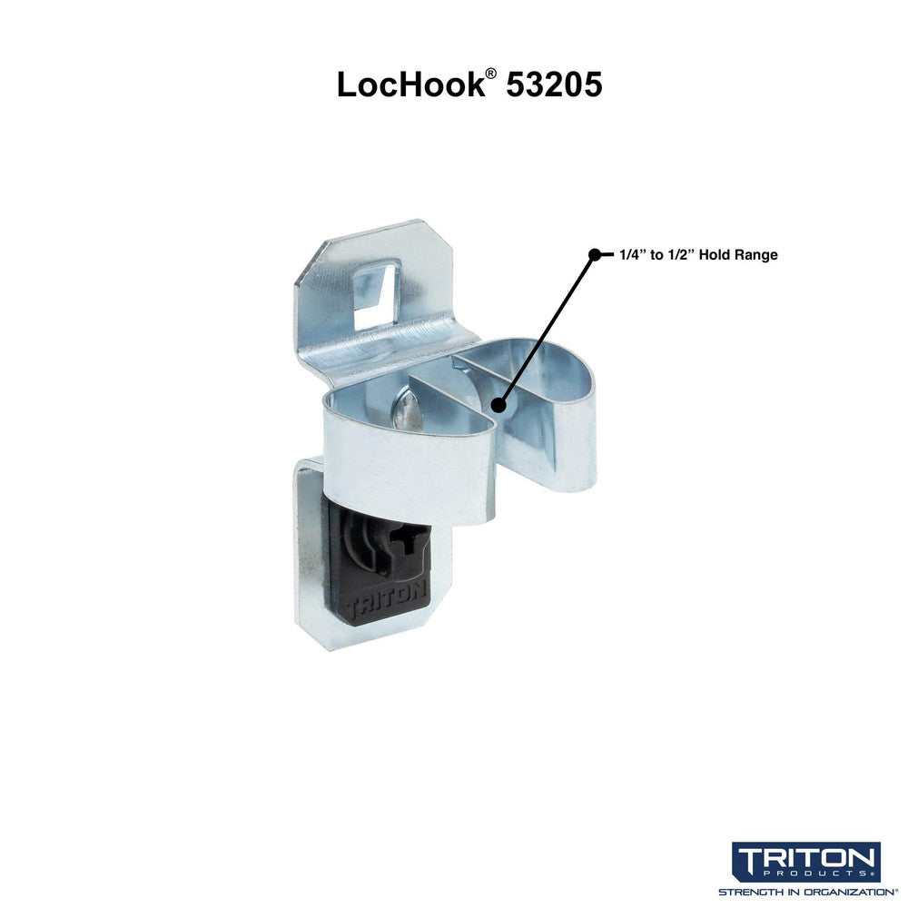Triton Products 53205 1/4-1/2" LocHook Std Spg Clip 5PK