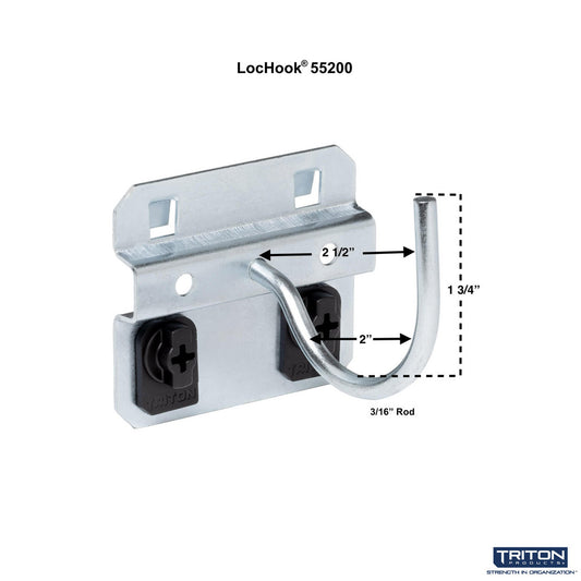 Triton Products 55200 2-1/4" Curved LocHook 5PK