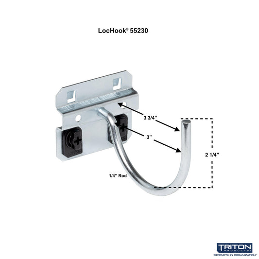 Triton Products 55230 3-3/4" Curved LocHook 5PK