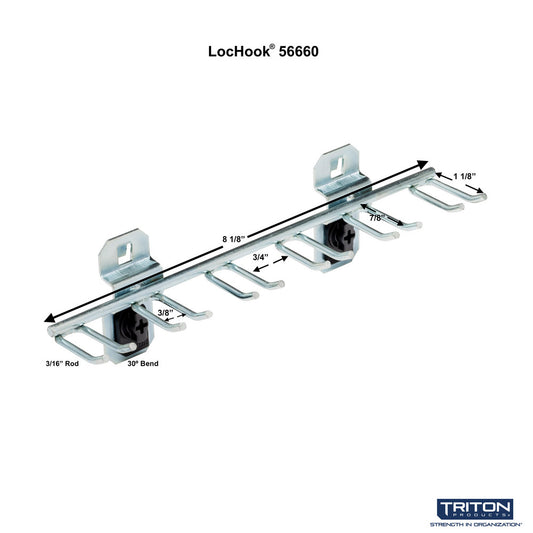 Triton Products 56660 8-1/8" LH Multi-Prong Tool Hldr