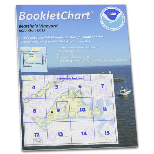 Paradise Clay CB13233 HISTORICAL NOAA Booklet Chart Martha's Vineyard;Menemsha Pond