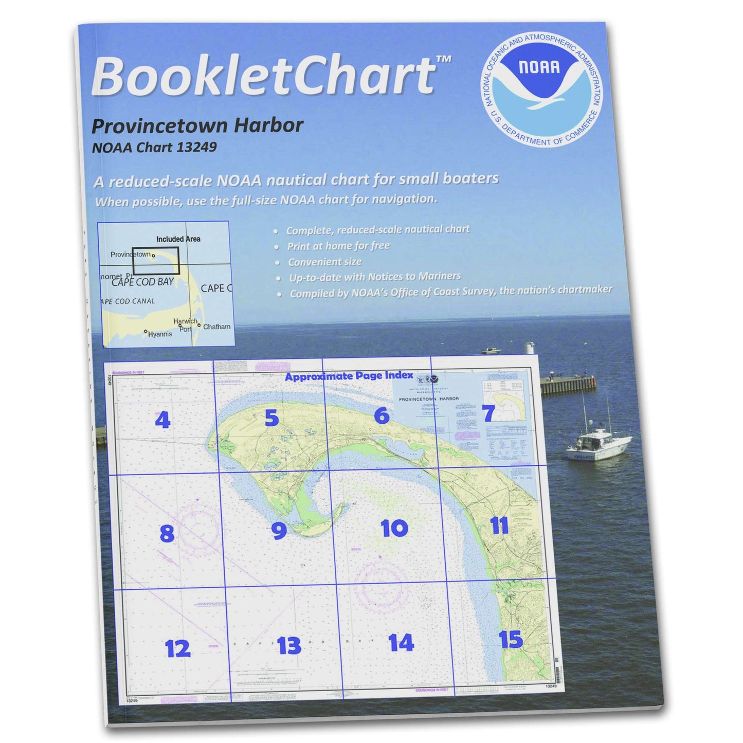 Paradise Clay CB13249 HISTORICAL NOAA Booklet Chart Provincetown Harbor