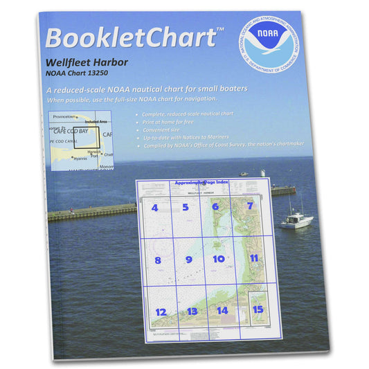 Paradise Clay CB13250 HISTORICAL NOAA Booklet Chart Wellfleet Harbor; Sesuit Harbor