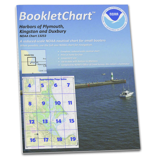 Paradise Clay CB13253 HISTORICAL NOAA Booklet Chart Harbors of Plymouth: Kingston and Duxbury; Green Harbor