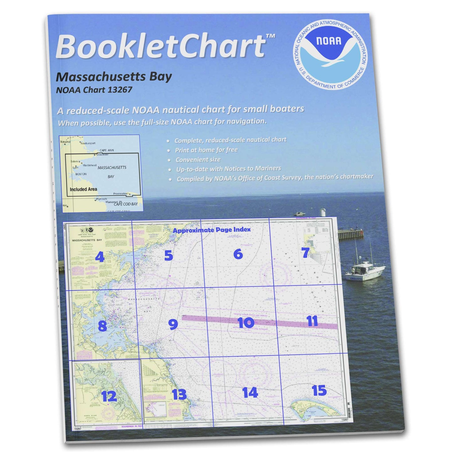Paradise Clay CB13267 HISTORICAL NOAA Booklet Chart Massachusetts Bay; North River
