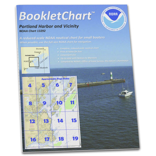 Paradise Clay CB13292 HISTORICAL NOAA Booklet Chart Portland Harbor and Vicinity