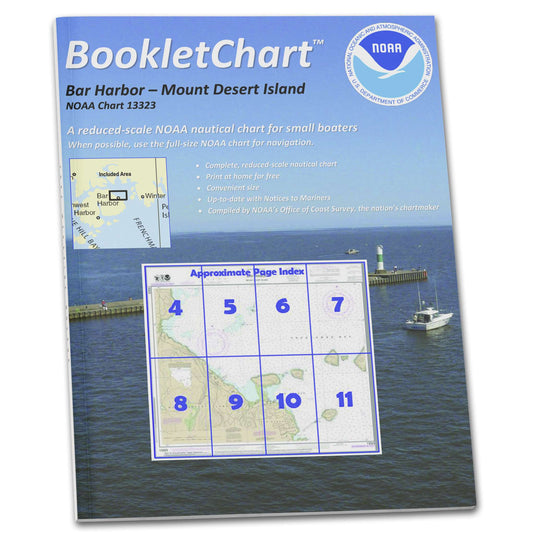 Paradise Clay CB13323 HISTORICAL NOAA Booklet Chart Bar Harbor Mount Desert Island