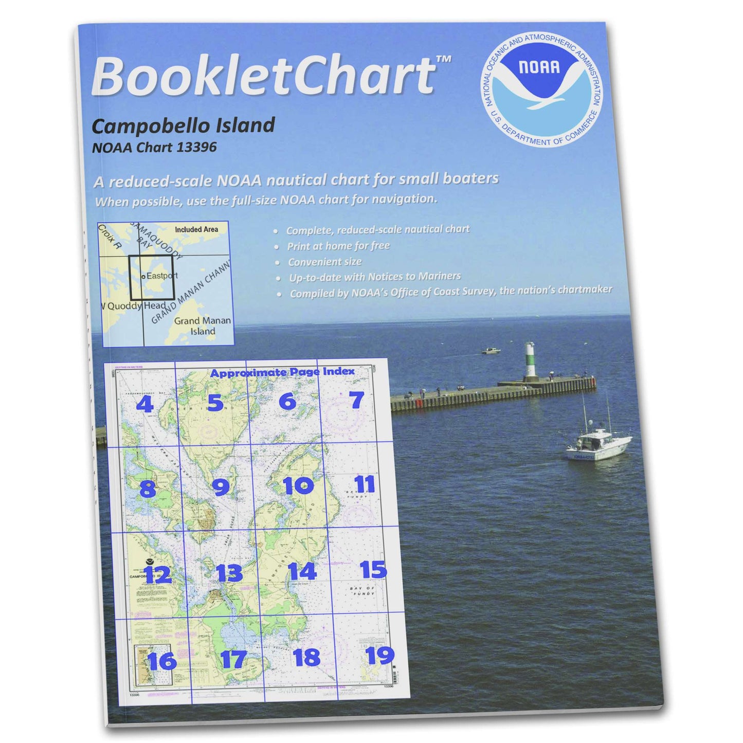 Paradise Clay CB13396 HISTORICAL NOAA Booklet Chart Campobello Island; Eastport Harbor