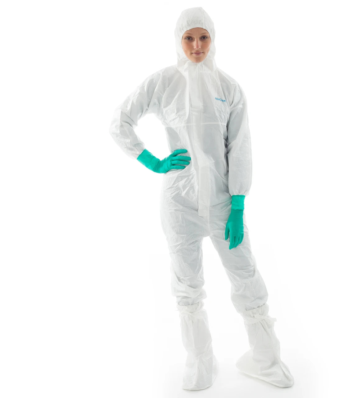 SOS Cleanroom S-BDCHT-XL Ansell S-BDCHT BioClean-D Sterile Disposable Suits Coverall | Hood Class 10 (ISO 4)