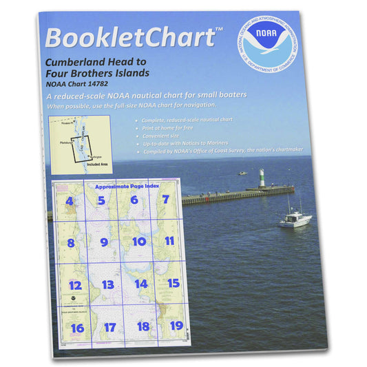Paradise Clay CB14782 HISTORICAL NOAA Booklet Chart Cumberland Head to Four Brothers Islands
