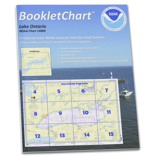Paradise Clay CB14800 HISTORICAL NOAA Booklet Chart Lake Ontario