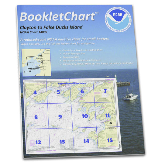 Paradise Clay CB14802 HISTORICAL NOAA Booklet Chart Clayton to False Ducks ls.