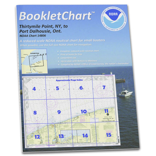Paradise Clay CB14806 HISTORICAL NOAA Booklet Chart Thirtymile Point: N.Y.: to Port Dalhousie: ONT.