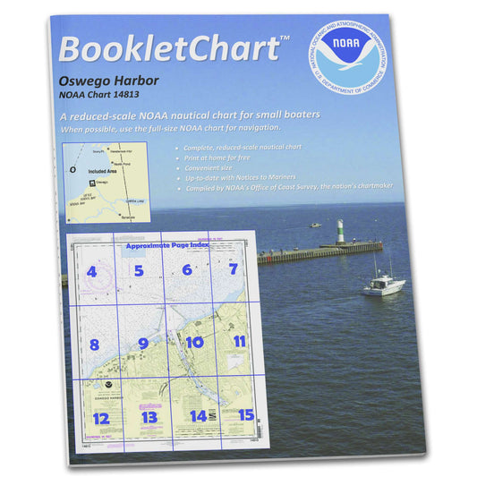Paradise Clay CB14813 HISTORICAL NOAA Booklet Chart Oswego Harbor