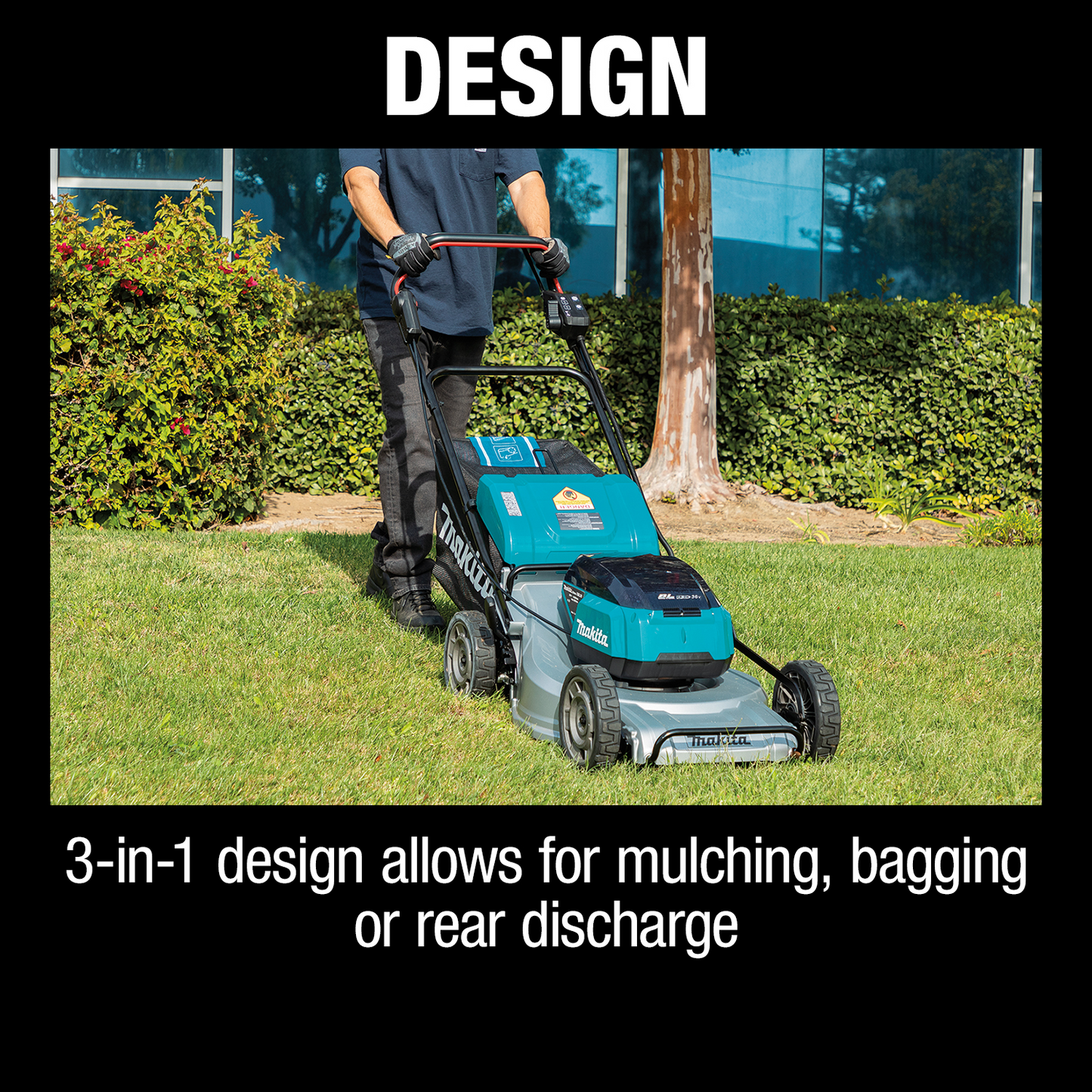 Makita XML09Z 36V (18V X2) LXT® Brushless 21" Self‘Propelled Commercial Lawn Mower, Tool Only