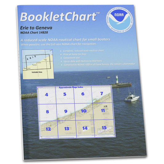 Paradise Clay CB14828 HISTORICAL NOAA Booklet Chart Erie to Geneva