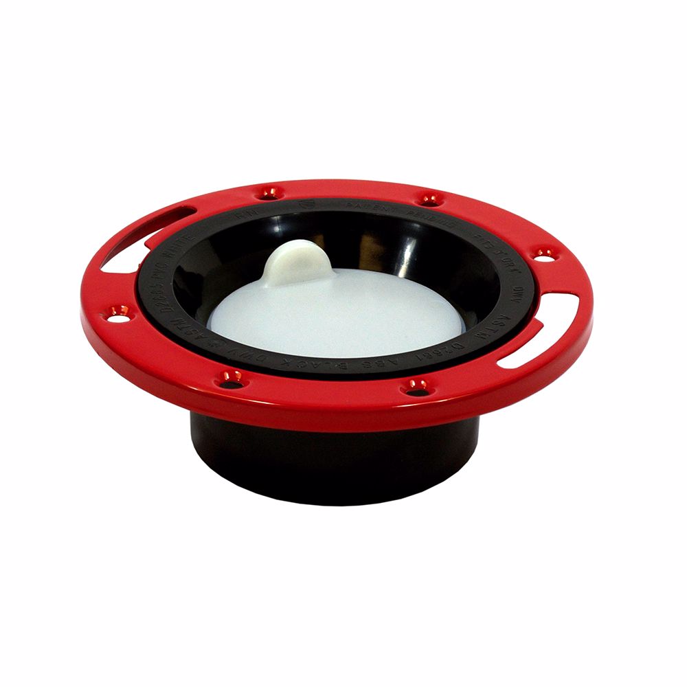 Jones Stephens C52346 3 X 4 ABS CLOSET FLANGE W/METAL RING & KNOCKOUT