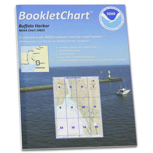 Paradise Clay CB14833 HISTORICAL NOAA Booklet Chart Buffalo Harbor