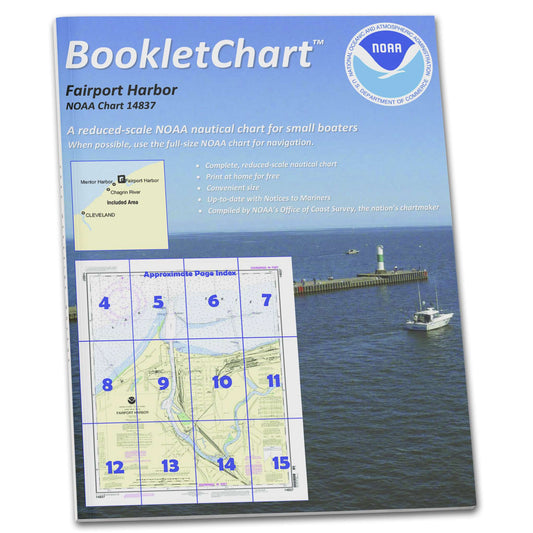 Paradise Clay CB14837 HISTORICAL NOAA Booklet Chart Fairport Harbor