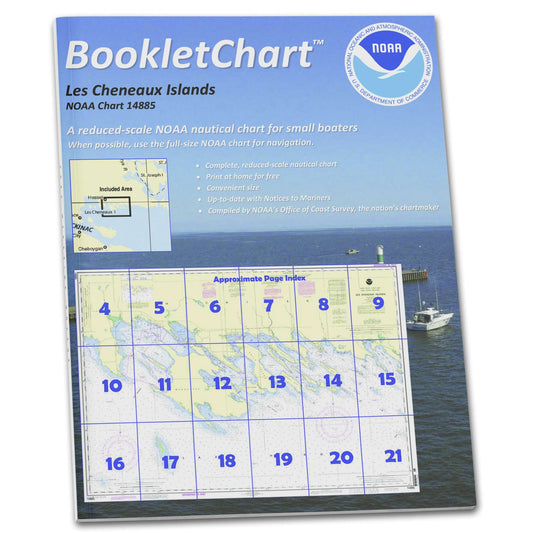 Paradise Clay CB14885 HISTORICAL NOAA Booklet Chart Les Cheneaux Islands