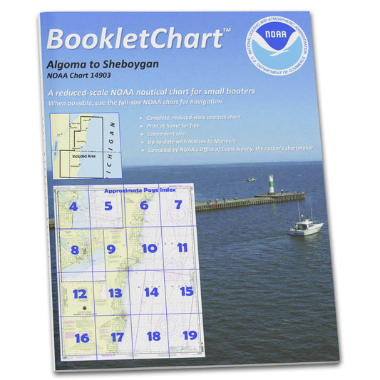 Paradise Clay CB14903 HISTORICAL NOAA Booklet Chart Algoma to Sheboygan;Kewaunee;Two Rivers