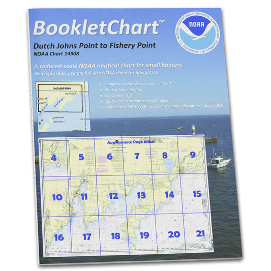 Paradise Clay CB14908 HISTORICAL NOAA Booklet Chart Dutch Johns Point to Fishery Point: Including Big Bay de Noc, etc.