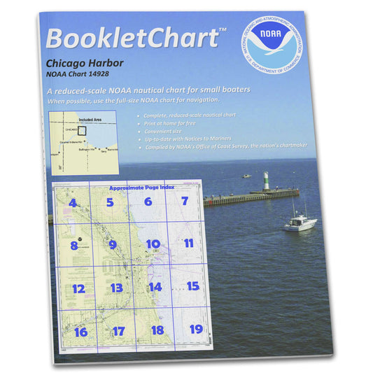 Paradise Clay CB14928 HISTORICAL NOAA Booklet Chart Chicago Harbor