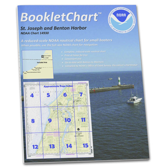 Paradise Clay CB14930 HISTORICAL NOAA Booklet Chart St. Joseph and Benton Harbor