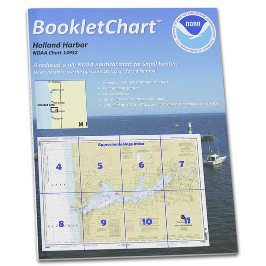 Paradise Clay CB14932 HISTORICAL NOAA Booklet Chart Holland Harbor