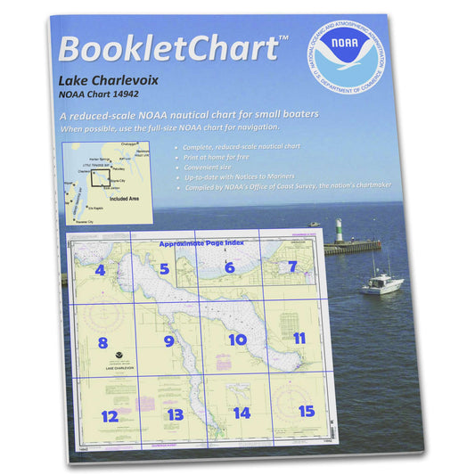 Paradise Clay CB14942 HISTORICAL NOAA Booklet Chart Lake Charlevoix;Charlevoix: South Point to Round Lake