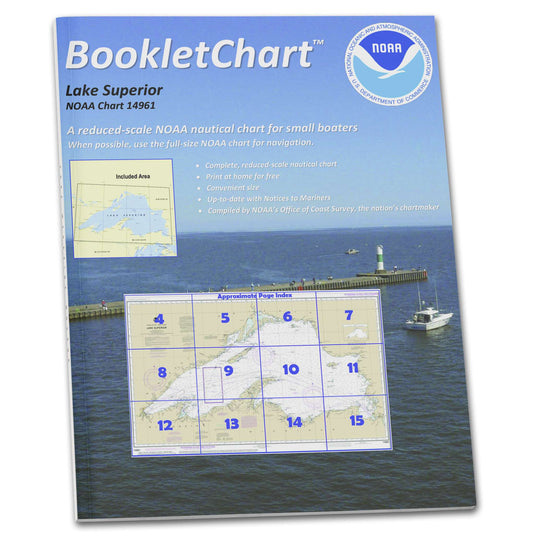 Paradise Clay CB14961 HISTORICAL NOAA Booklet Chart Lake Superior (Mercator Projection)