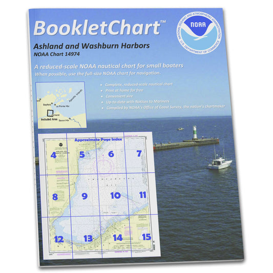 Paradise Clay CB14974 HISTORICAL NOAA Booklet Chart Ashland and Washburn Harbors
