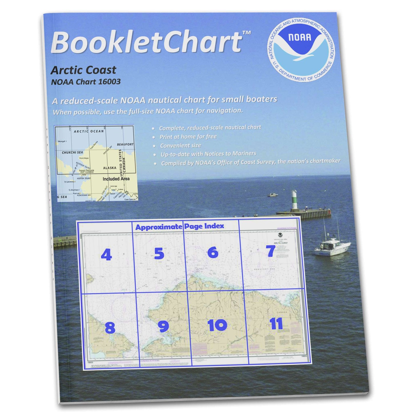 Paradise Clay CB16003 NOAA Booklet Chart Arctic Coast