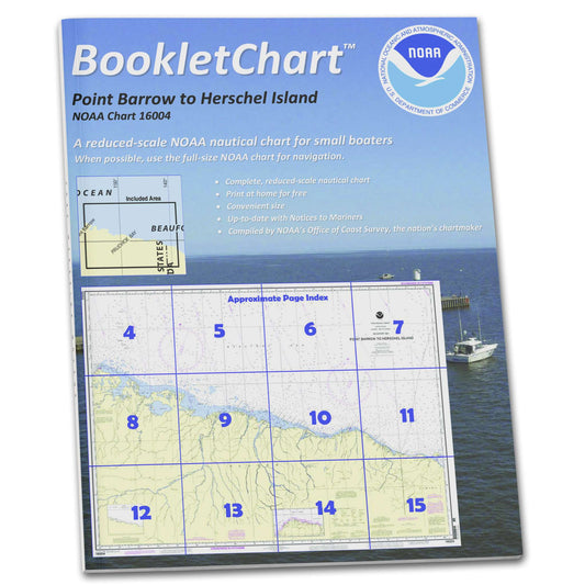 Paradise Clay CB16004 NOAA Booklet Chart Point Barrow to Herschel Island