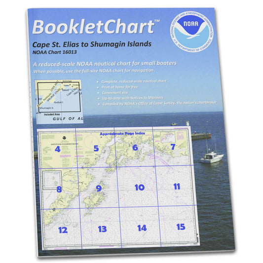Paradise Clay CB16013 HISTORICAL NOAA Booklet Chart Cape St. Elias to Shumagin Islands;Semidi Islands
