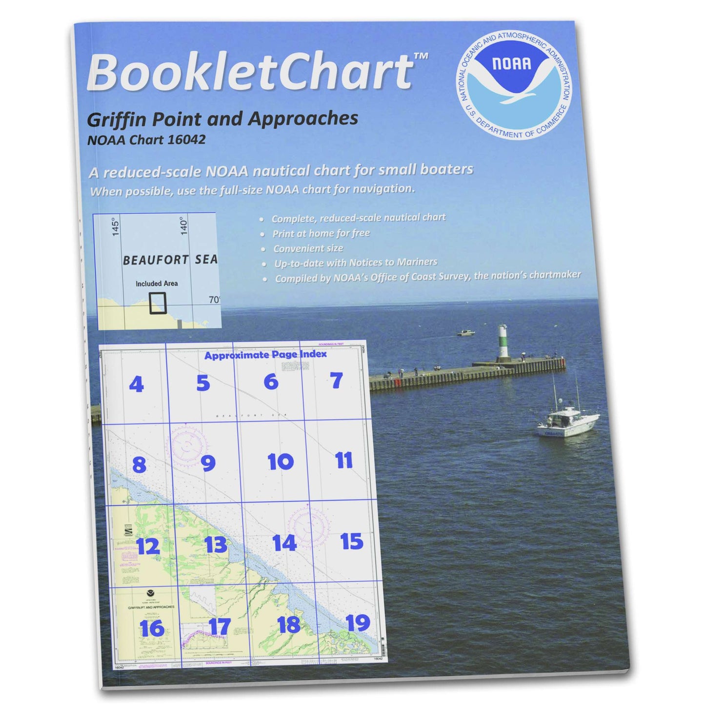 Paradise Clay CB16042 HISTORICAL NOAA Booklet Chart Griffin Pt. and approaches