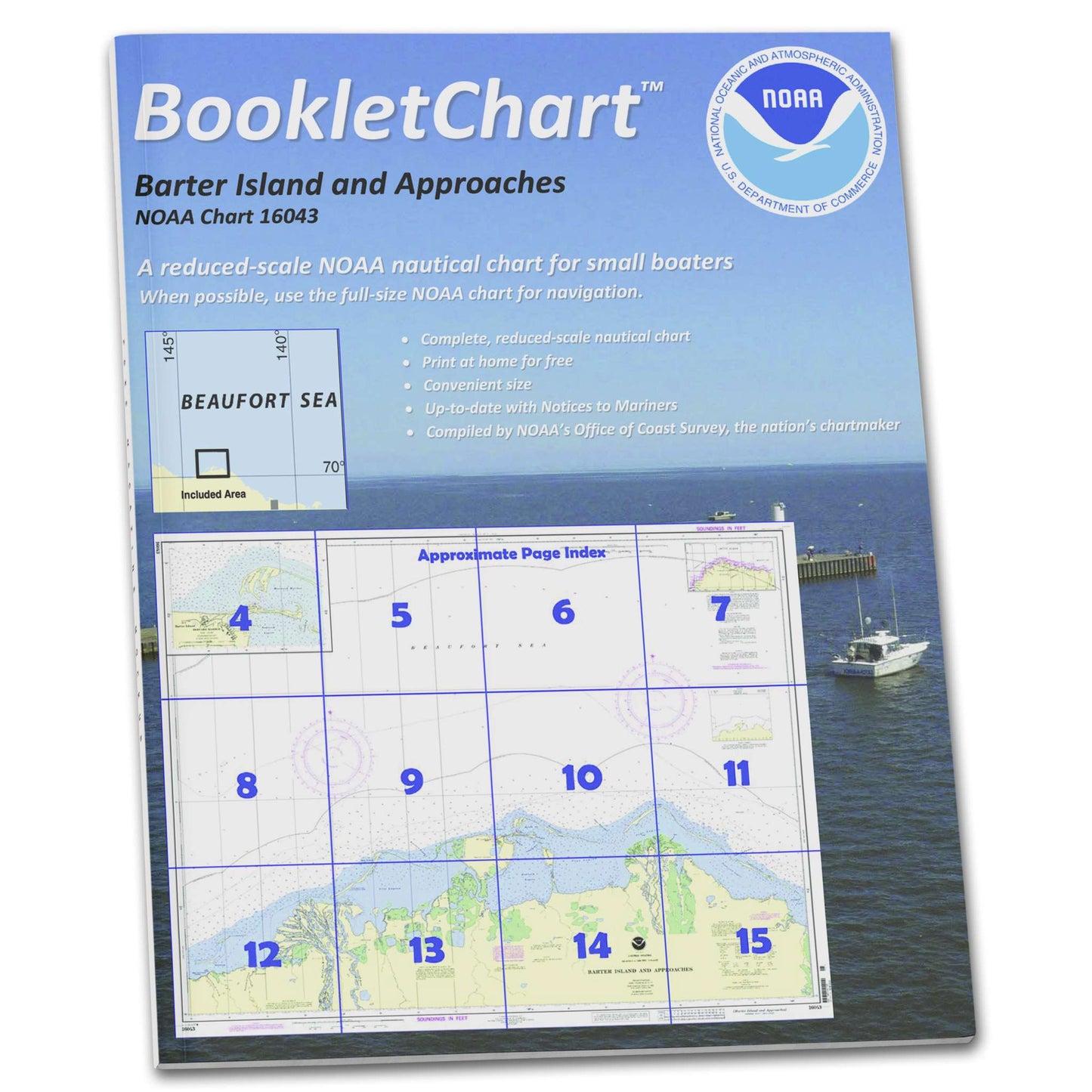 Paradise Clay CB16043 HISTORICAL NOAA Booklet Chart Barter Island and approaches;Bernard Harbor