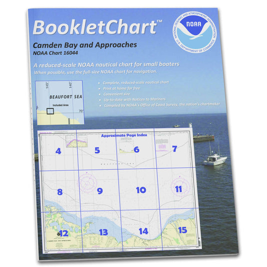 Paradise Clay CB16044 HISTORICAL NOAA Booklet Chart Camden Bay and Approaches