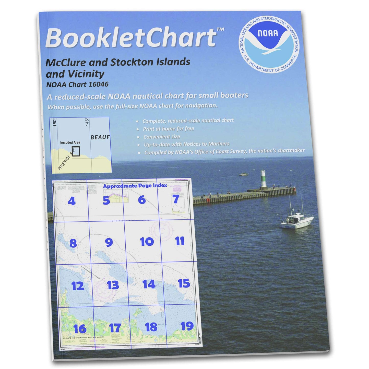 Paradise Clay CB16046 HISTORICAL NOAA Booklet Chart Mcclure and Stockton Islands and Vicinity