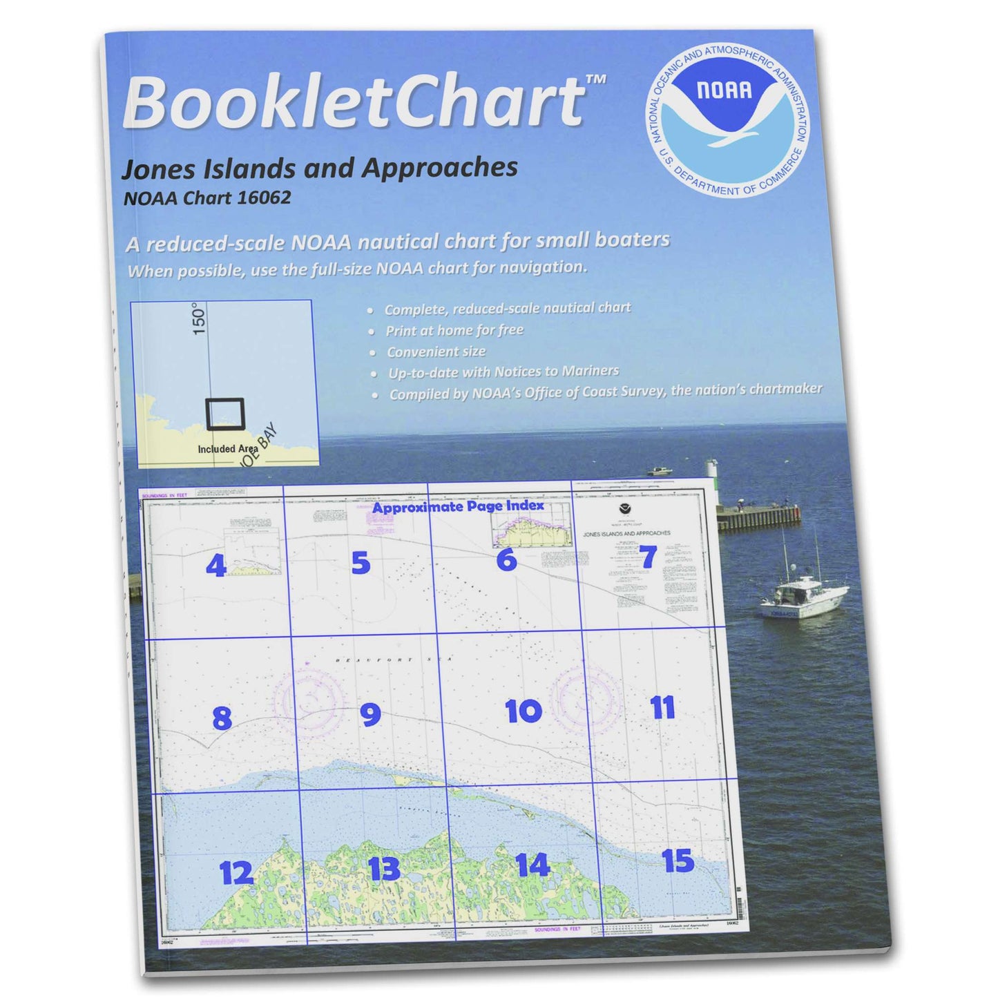 Paradise Clay CB16062 HISTORICAL NOAA Booklet Chart Jones Islands and approaches
