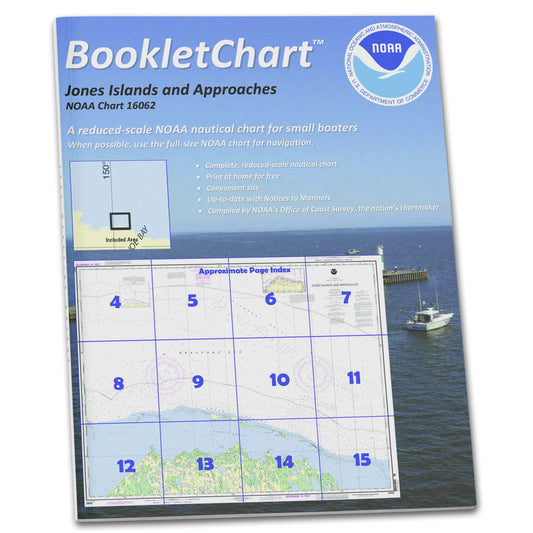 Paradise Clay CB16062 HISTORICAL NOAA Booklet Chart Jones Islands and approaches