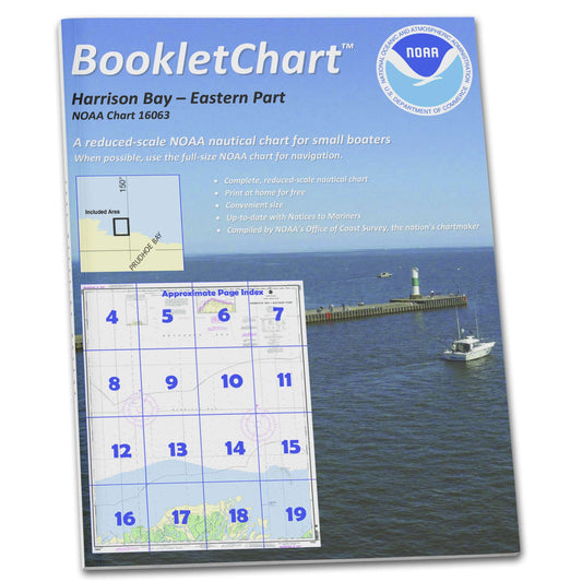Paradise Clay CB16063 HISTORICAL NOAA Booklet Chart Harrison Bay-Eastern Part